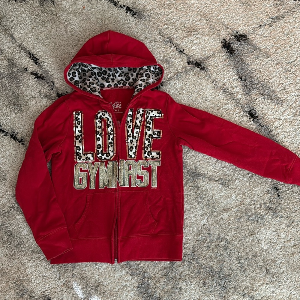 Justice Zip-Up, size 8
